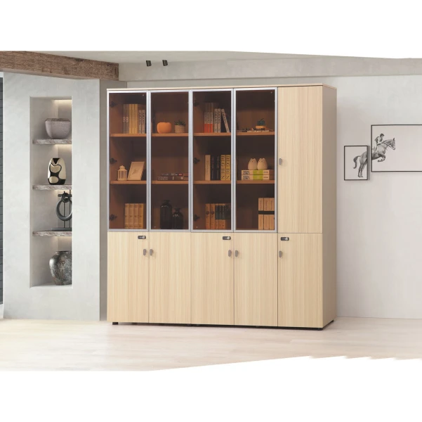 610-2 弗格尤加利木紋書櫃 (三開門)