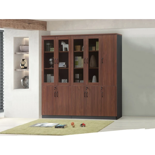 611-1 歌德大理胡桃書櫃 (雙開門)